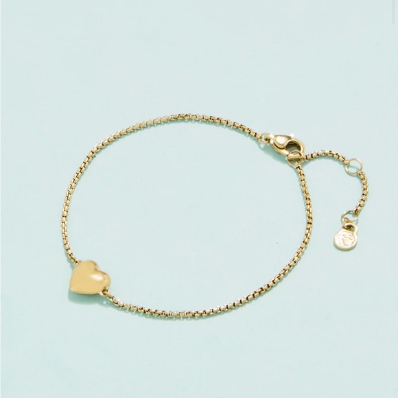 Spartina 449 Gold Limelight Bracelet Heart 6.7-8" - Picture 4 of 5